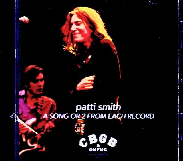 Patti Smith Patti Smith/NY,USA 10.19.998 Complete