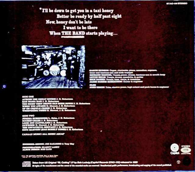Band,The The Band/First Album US Original RL Cutting LP Edition