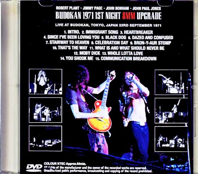 Led Zeppelin / Tokyo, Japan 09.23.1971 8mm Long Film Edition Jewel Version