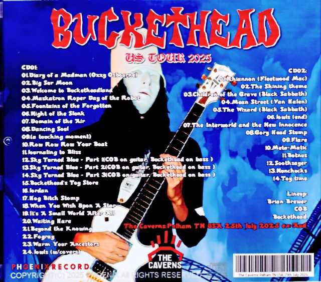 Buckethead / TN, USA 2025