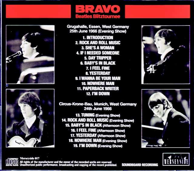 Beatles/West Germany 1966 2Days Complete Soundboard Second Edition