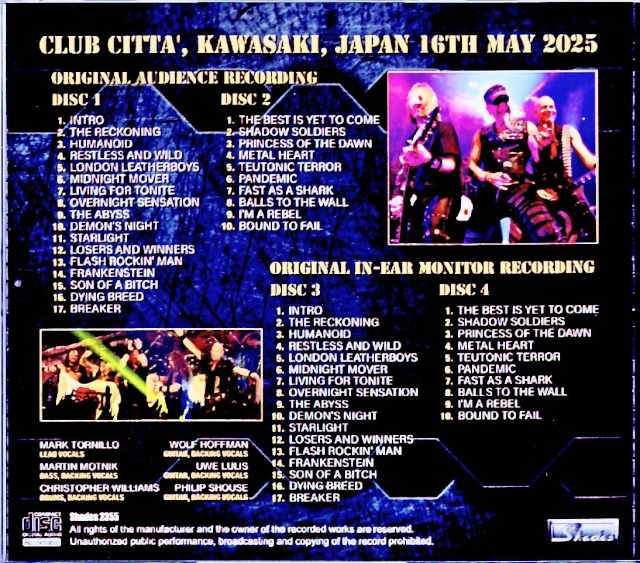 Accept/Kanagawa,Japan 2025 Complete IEM Matrix Edition & more