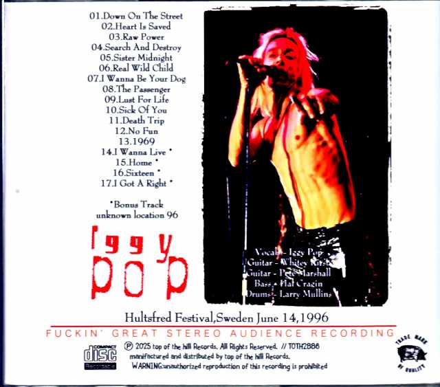 Iggy Pop/Sweden 1996 & more