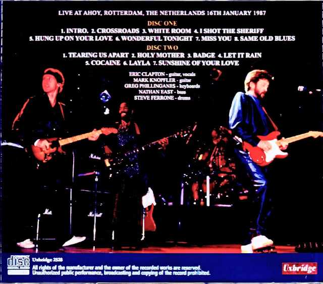 Eric Clapton/Netherlands 01.16.1987 Complete