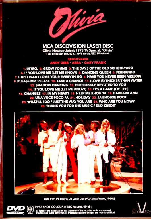 Olivia Newton-John Olivia Newton-John/Olivia ! Japanese Laser Disc Edition