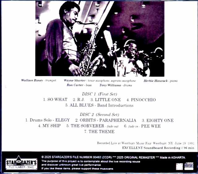 Various Artists Wayne Shorter, Herbie Hancock, Tony Williams, Ron Carter Herbie Hancock Wayne Shorter/NY, USA 1992