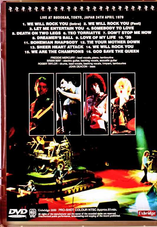 Queen / Tokyo, Japan 04.24.1979 Roadie-Cam Edition