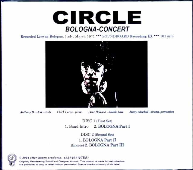 Circle Chick Corea/Italy 1971 Complete Soundboard Edition