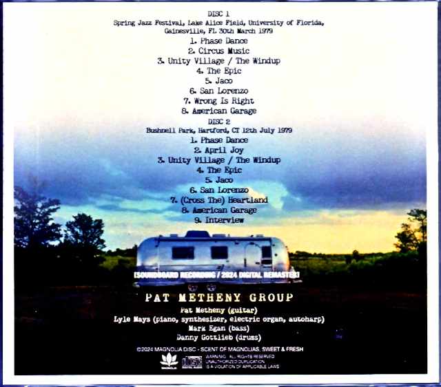 Pat Metheny Group Lyle Mays Pat Metheny Lyle Mays/FL,USA 1979 & more Remastered