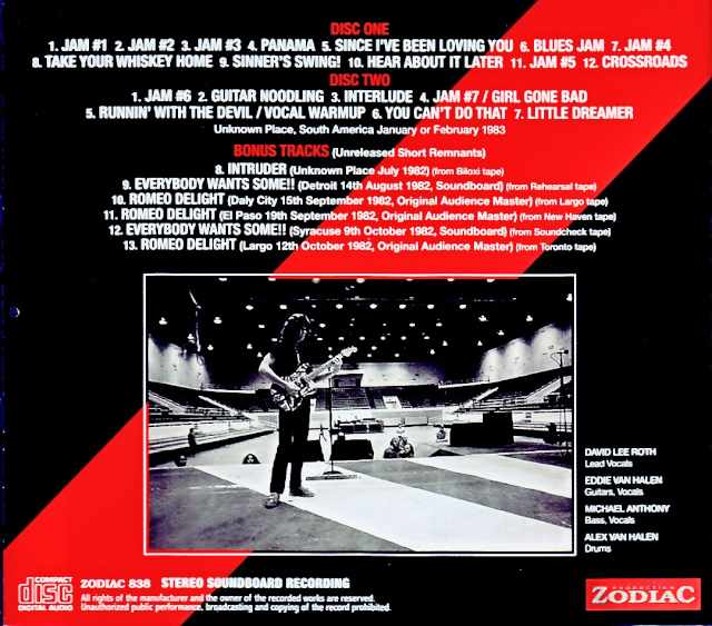 Van Halen/Unknown Place South America 1983 Soundboard Edition & more