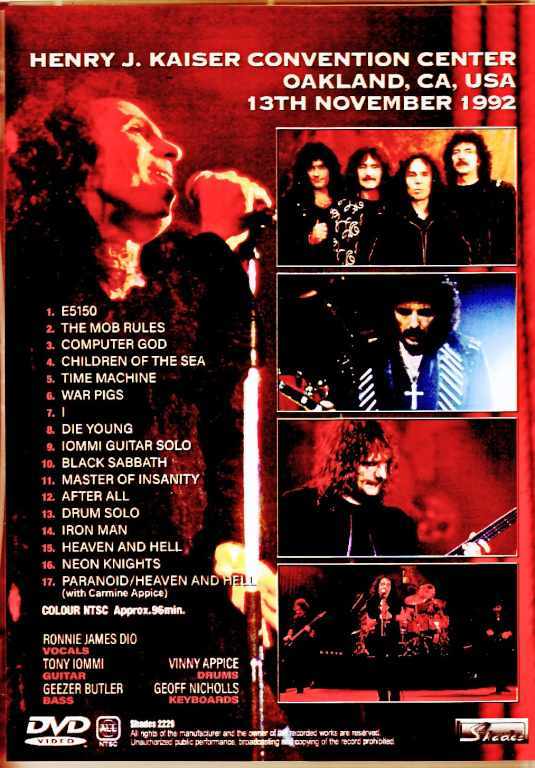Black Sabbath/CA,USA 1992 Complete
