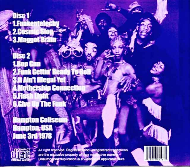 Parliament Funkadelic/VA,USA 1978 Complete