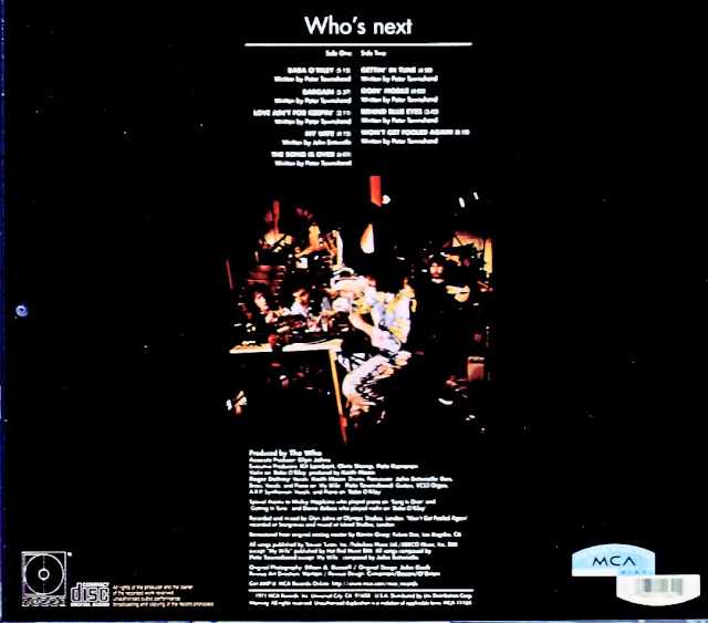 Who, The Who/Who's Next MCA All Analog Processing Vinyl Edition