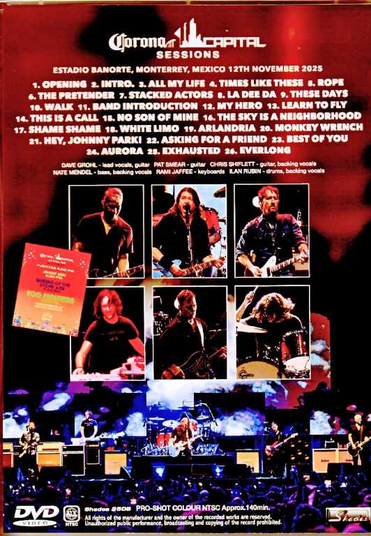 Foo Fighters / Mexico 11.12.2025 Complete Multi-Cam Edition