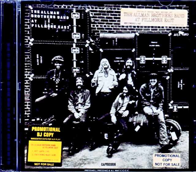 Allman Brothers Band / At Fillmore East US Original Genuine First Pressing Promo DJ Copy Edition