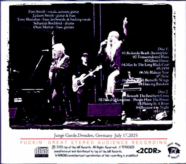 Patti Smith Quartet Patti Smith/Germany 07.17.2025 Complete