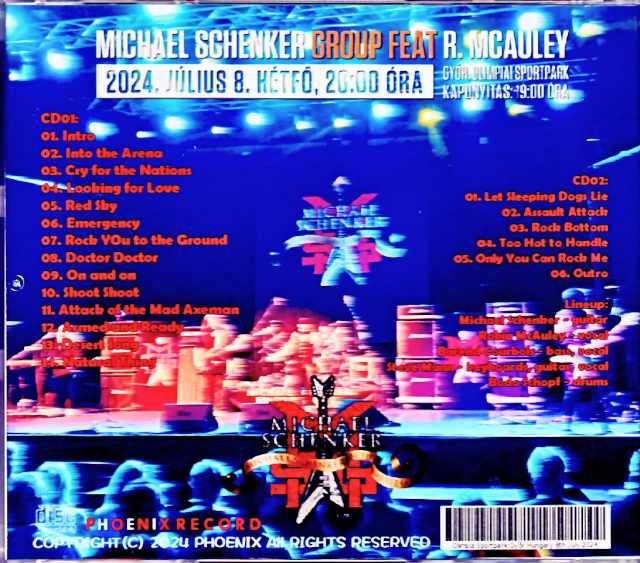 Michael Schenker Group Michael Schenker/Hungary 2024 Complete