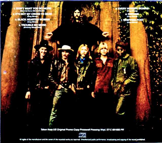 Allman Brothers Band/First Album US Original Genuine First Pressing Promo Copy Edition