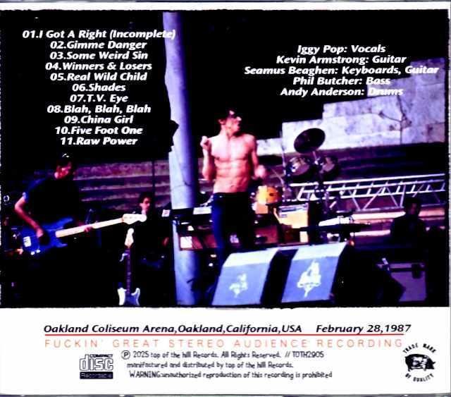 Iggy Pop/CA,USA 02.28.1987