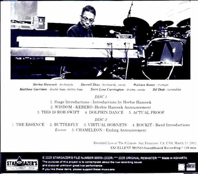 Herbie Hancock/CA,USA 2002 Soundboard Edition