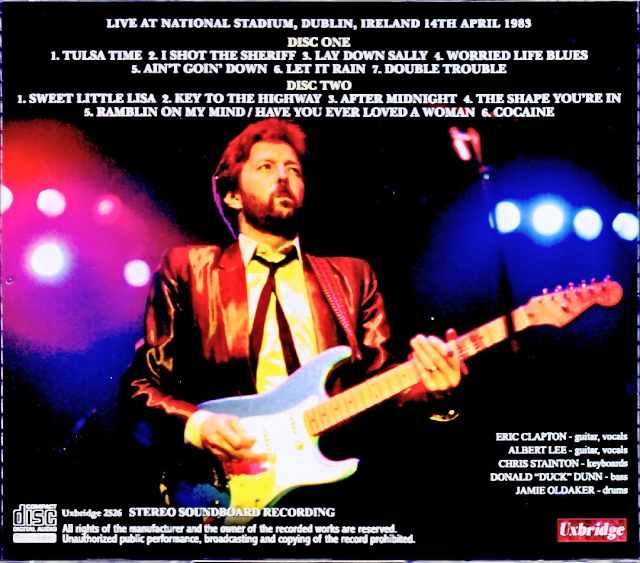 Eric Clapton/Ireland 04.14.1983 Soundboard Edition