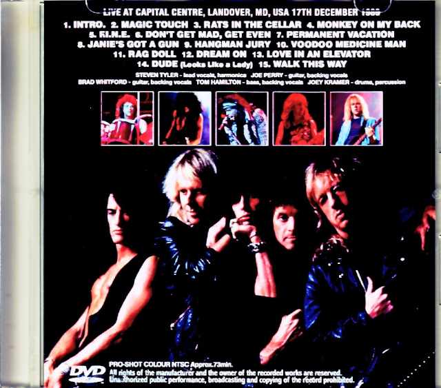 Aerosmith/MD,USA 1989 Multi-Cam Edition Jewel Version