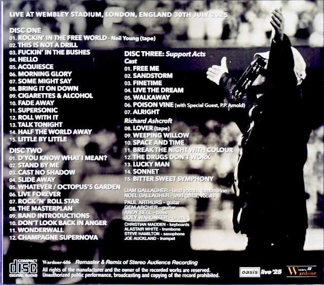 Oasis/London,UK 07.30.2025 Complete