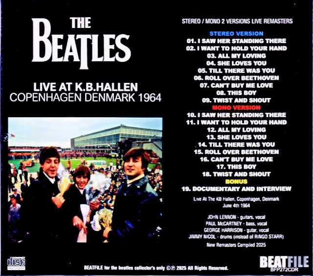 Beatles/Denmark 1964 Stereo and Mono Edition