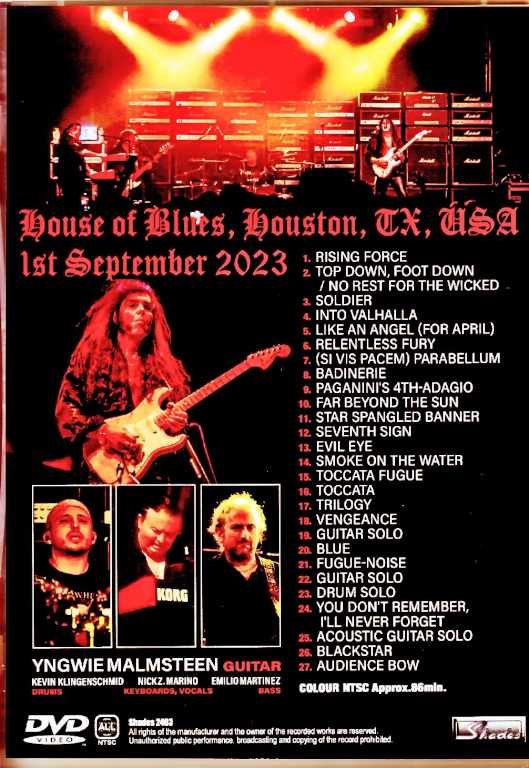 Yngwie Malmsteen/TX,USA 09.01.2023
