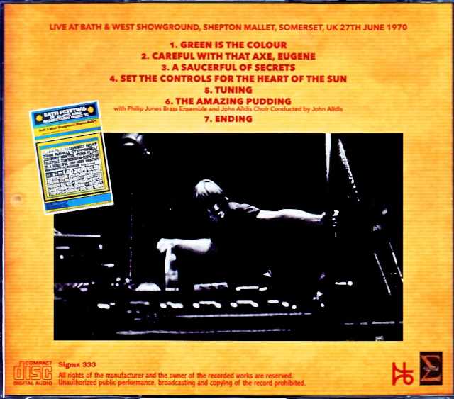 Pink Floyd Pink Floyd/England,UK 6.27.1970 Upgrade