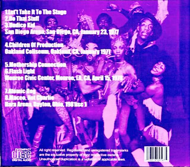 George Clinton Parliament, Funkadelic George Clinton Parliament, Funkadelic/CA, USA 1977 & more