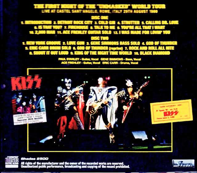Kiss/Italy 08.29.1980 Complete