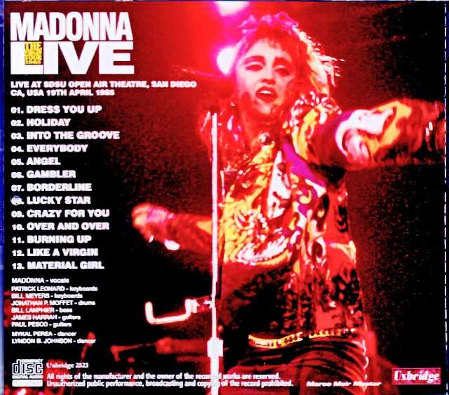 Madonna/CA,USA 04.19.1985 Marco Moir Master Edition