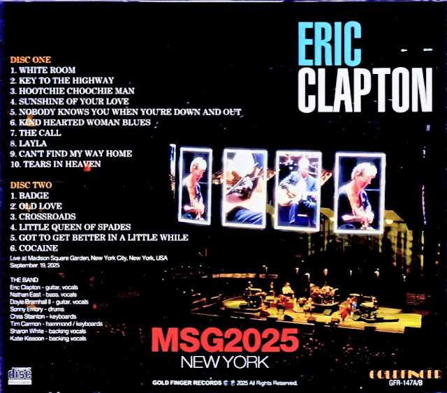 Eric Clapton/NY,USA 09.19.2025 Complete