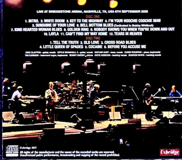 Eric Clapton/TN,USA 09.08.2025 Complete