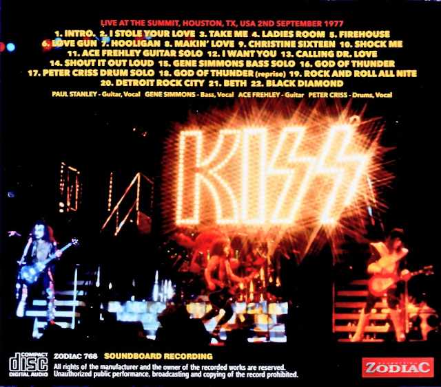 Kiss/TX,USA 09.02.1977 Complete Soundboard Edition