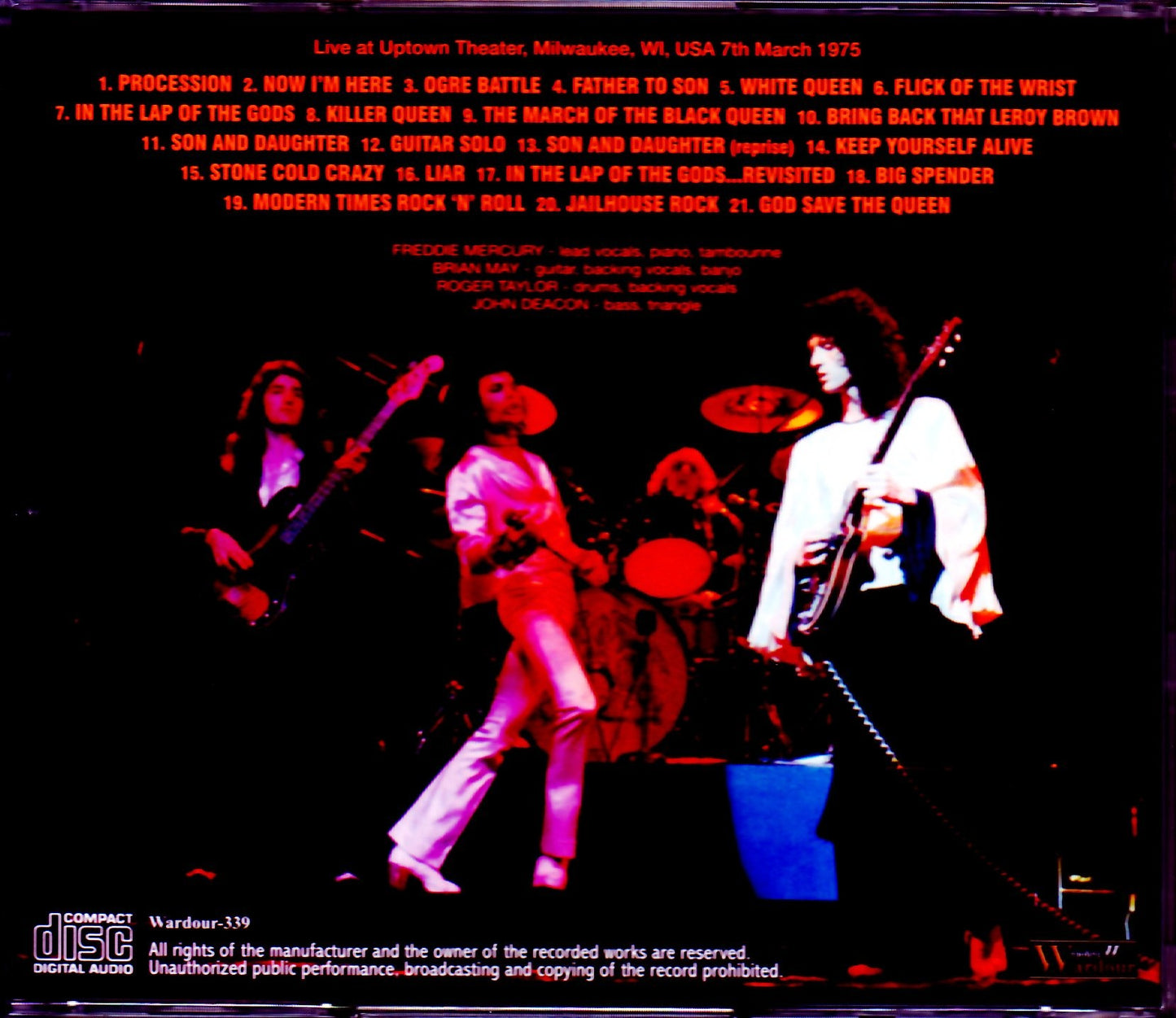 Queen/WI,USA 1975 Upgrade