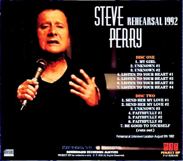 Steve Perry/Rehearsal at Unknown Location 1992