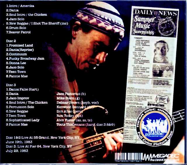 Jaco Pastorius Mike Stern Jaco Pastorius Mike Stern/NY,USA 1983 2Days