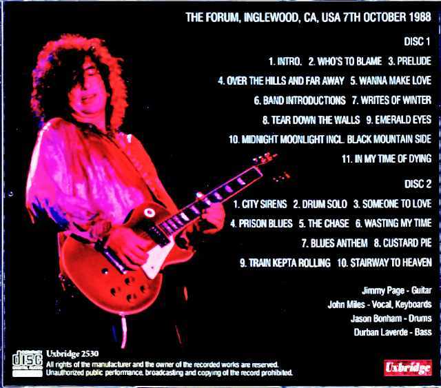Jimmy Page/CA,USA 10.07.1988 Complete Marco Moir Master Edition