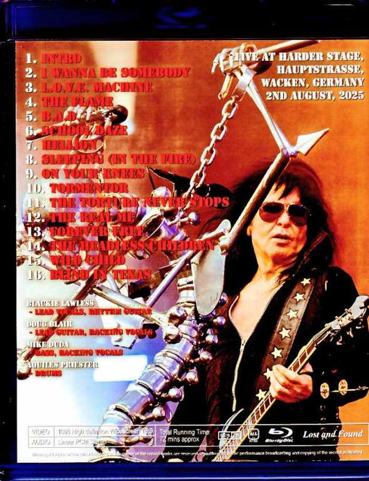 W.A.S.P. Wasp/Germany 08.02.2025 Multi-Cam Edition Complete Blu-Ray Version