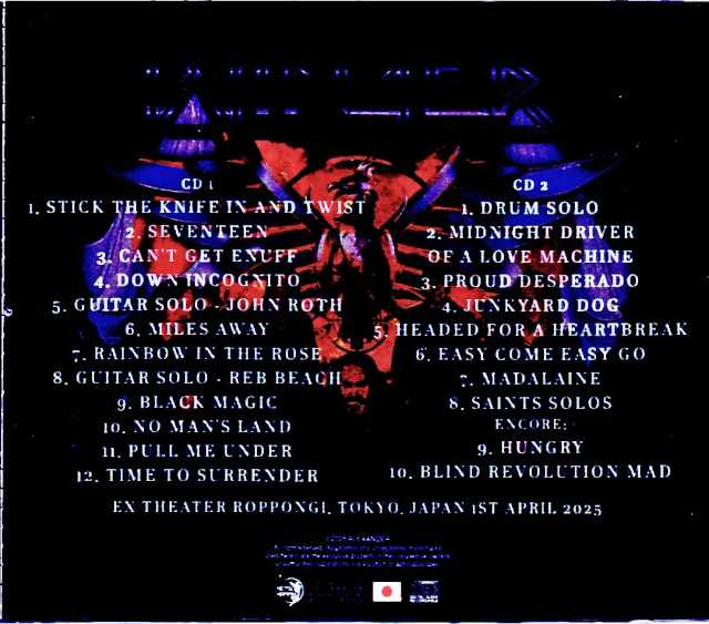 Winger Winger/Chapin Tour Final Edition Tokyo,Japan 2025 Complete & more