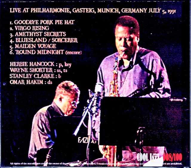 Herbie Hancock Wayne Shorter Quartet Herbie Hancock Wayne Shorter/Germany 7.5.1991