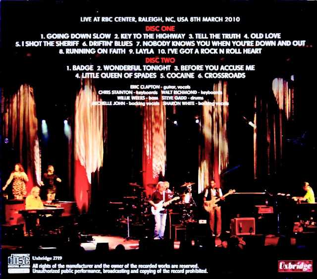 Eric Clapton / NC, USA 03.08.2010 Complete DAT Master Edition