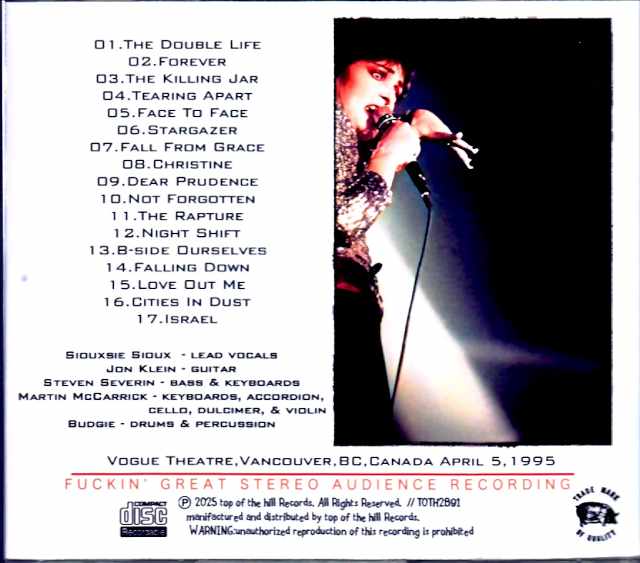 Siouxsie and the Banshees/Canada 1995 Complete