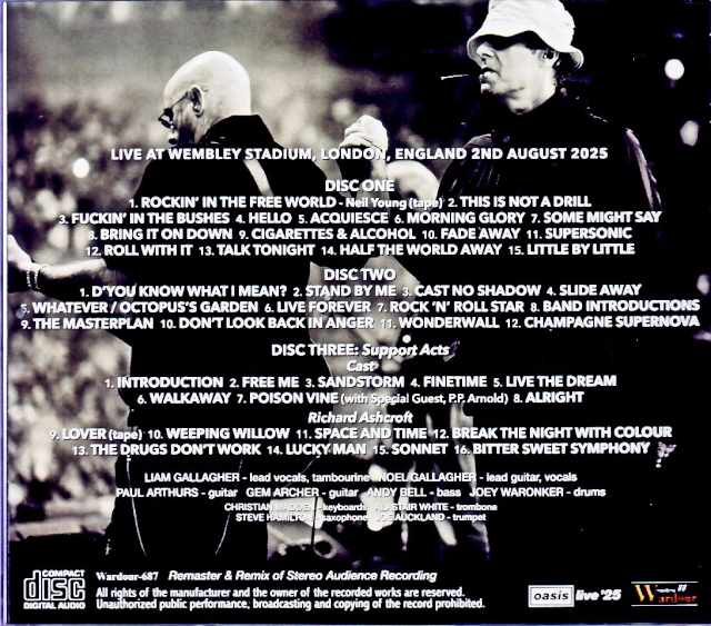 Oasis/London,UK 08.02.2025 Complete