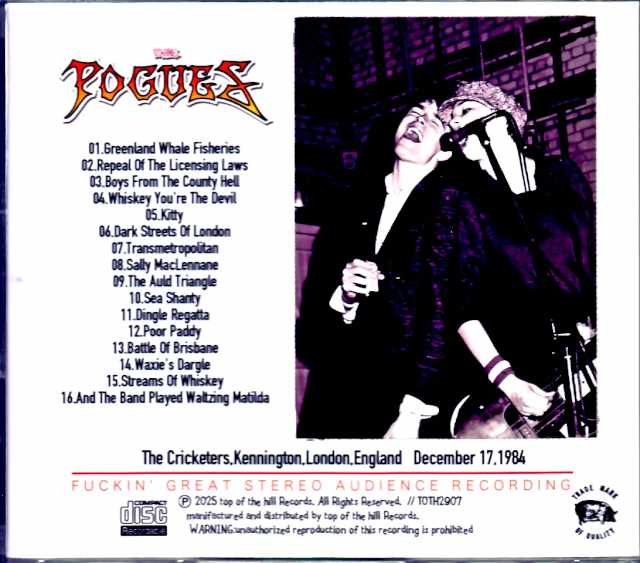 Pogues/London,UK 12.17.1984