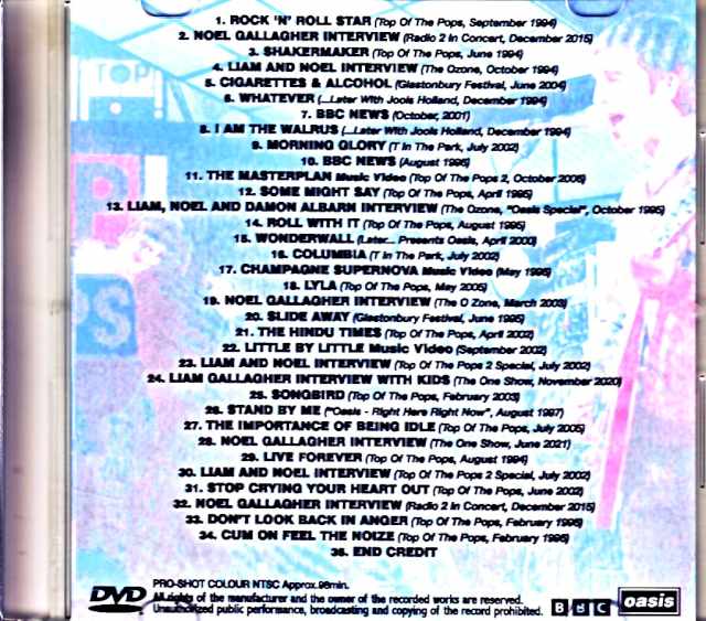 Oasis at the BBC Broadcast 2025 Edition Jewel Version