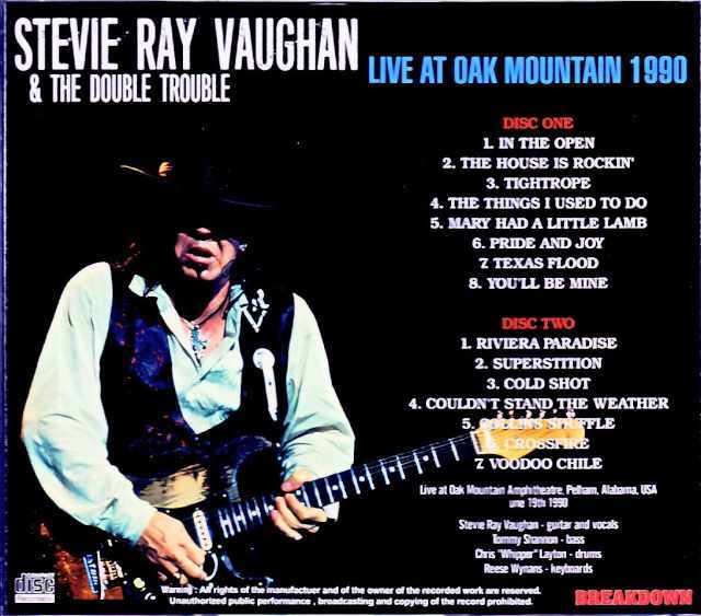 Stevie Ray Vaughan and the Double Trouble Stevie Ray Vaughan/AL,USA 06.19.1990