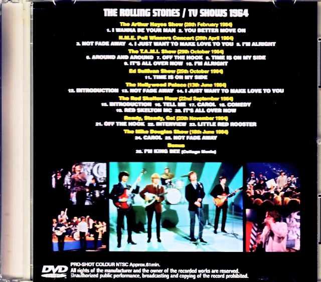 Rolling Stones/TV Shows 1964 Colorized AI Edition Jewel Version